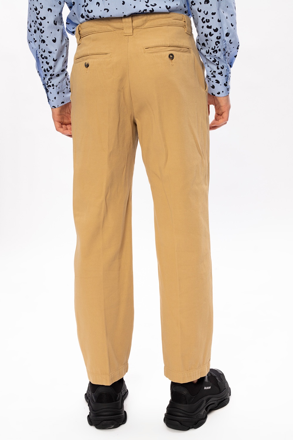 IetpShops Italy - Beige Trousers with logo Kenzo - Bronze 56K